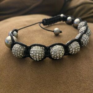 Swarovski black shamballa bracelet